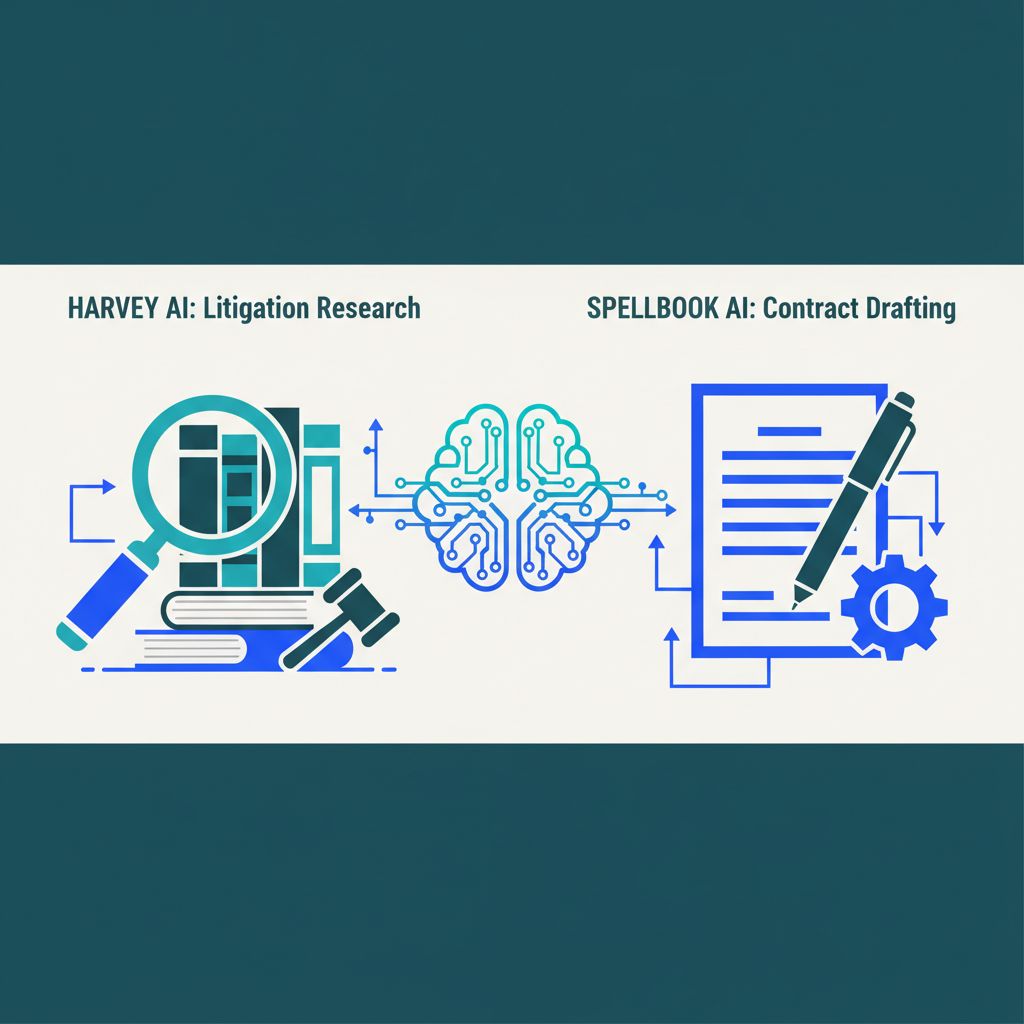Image for Harvey AI vs Spellbook: Legal AI Platform Detailed Comparison